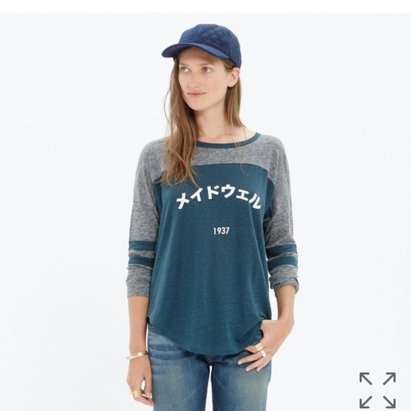 Madewell Tops - Women’s Madewell katakana Tee baseball tee  XS